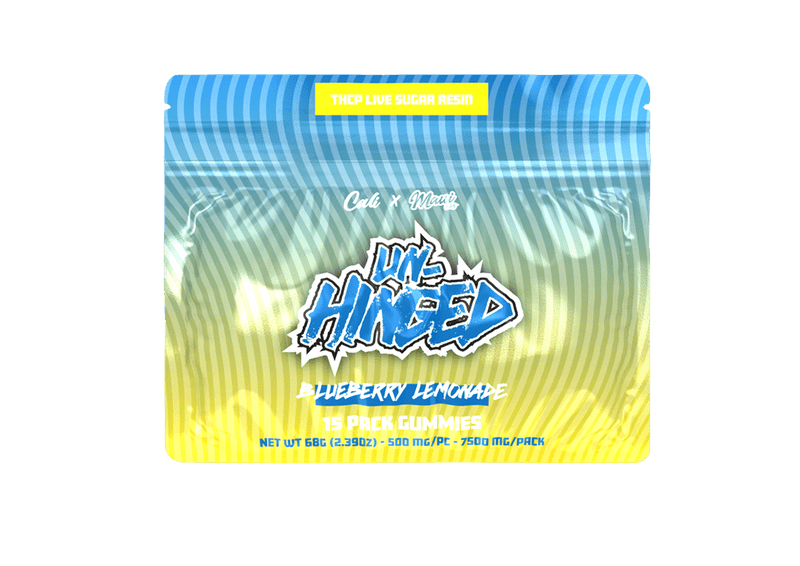 Un - Hinged Thcp Live Sugar Resin Gummies - 15ct - Blueberry Lemonade - Bandit Distribution