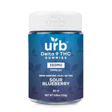 Urb Delta 9 THC 350MG Gummies - Sour Blueberry - HempWholesaler.com