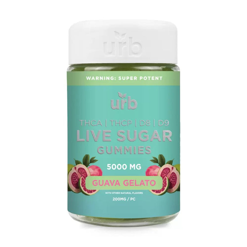 Urb Live Sugar Gummies 5000mg - Guava Gelato - Bandit Distribution