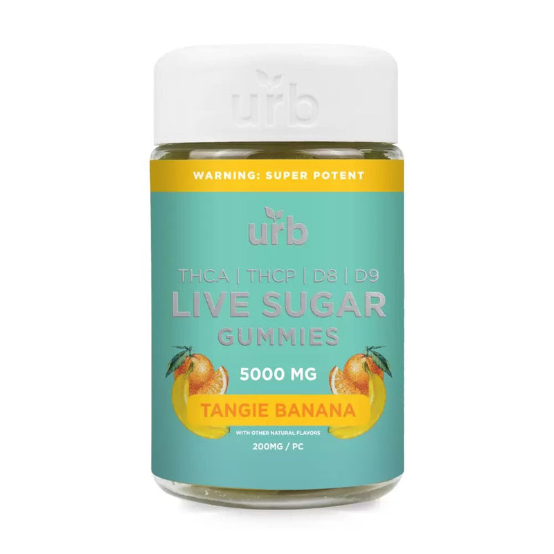 Urb Live Sugar Gummies 5000mg - Tangie Banana - Bandit Distribution
