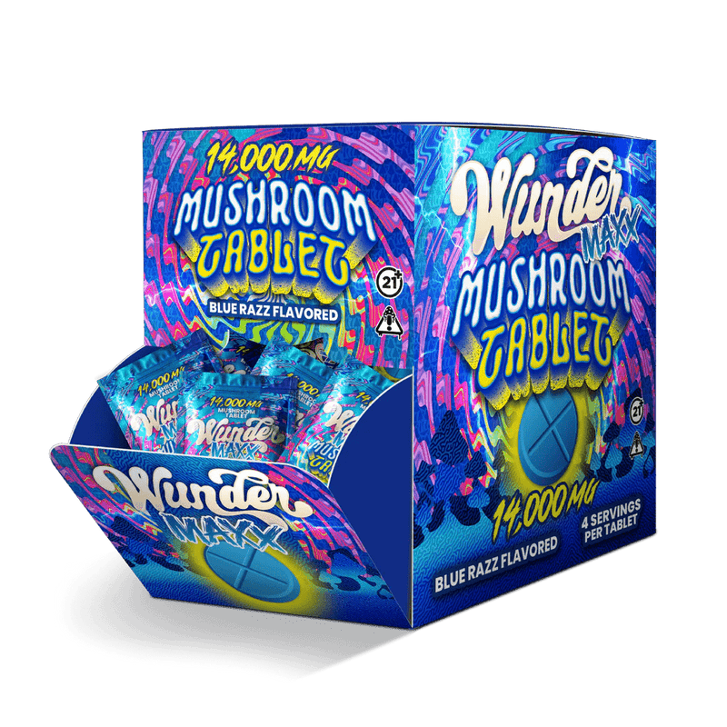 Wunder - Maxx Mushroom Tablet - Blue Razz - Bandit Distribution