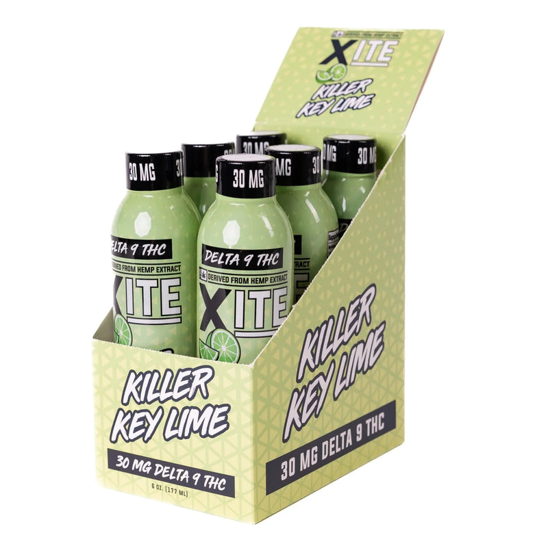 Xite Killer Key Lime D9 Drink - 30mg - 6pack - Bandit Distribution