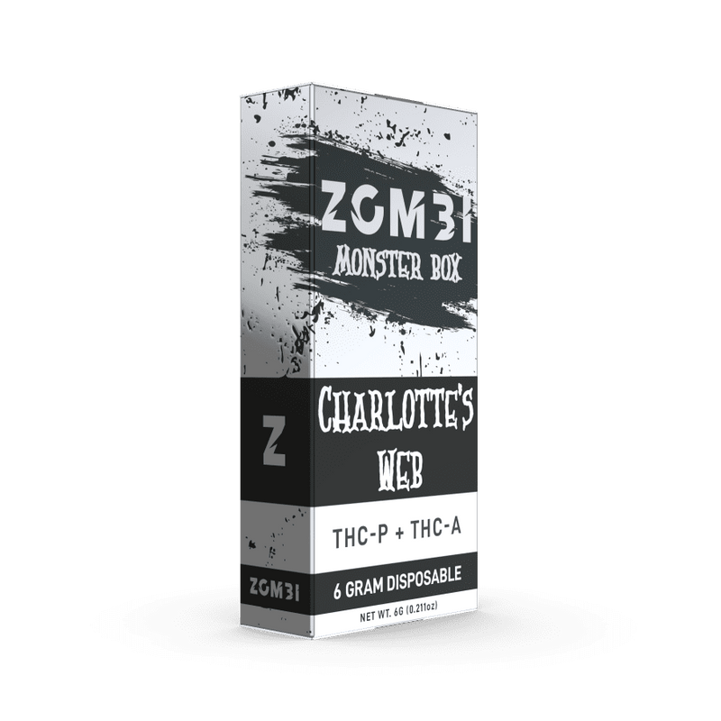 Zombi Monster Box - 6g Disposable - Thca + Thcp - Charlotte's Web - Bandit Distribution