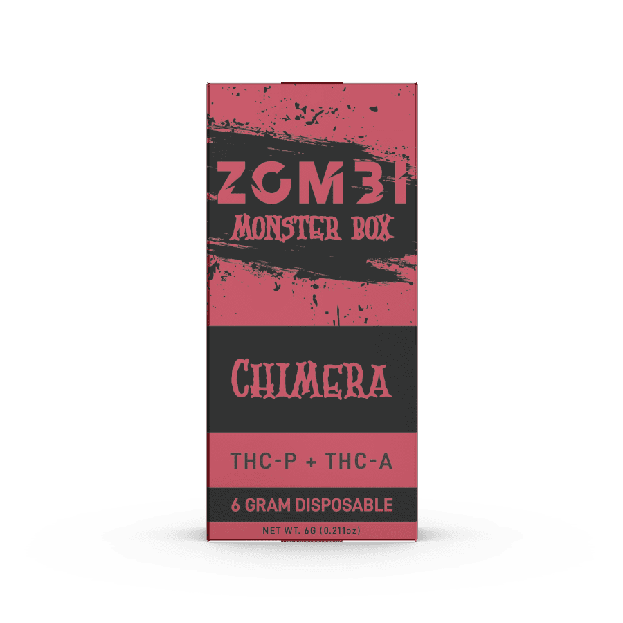 Zombi Monster Box - 6g Disposable - Thca + Thcp - Chimera Bandit Distribution Zombi Monster Box - 6g Disposable - Thca + Thcp - Chimera Bandit Distribution
