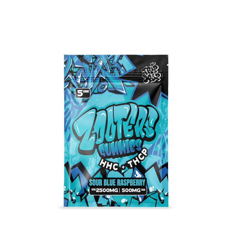 Zooters Gummies HHC+THCP 500mg - Sour Blue Raspberry - Bandit Distribution