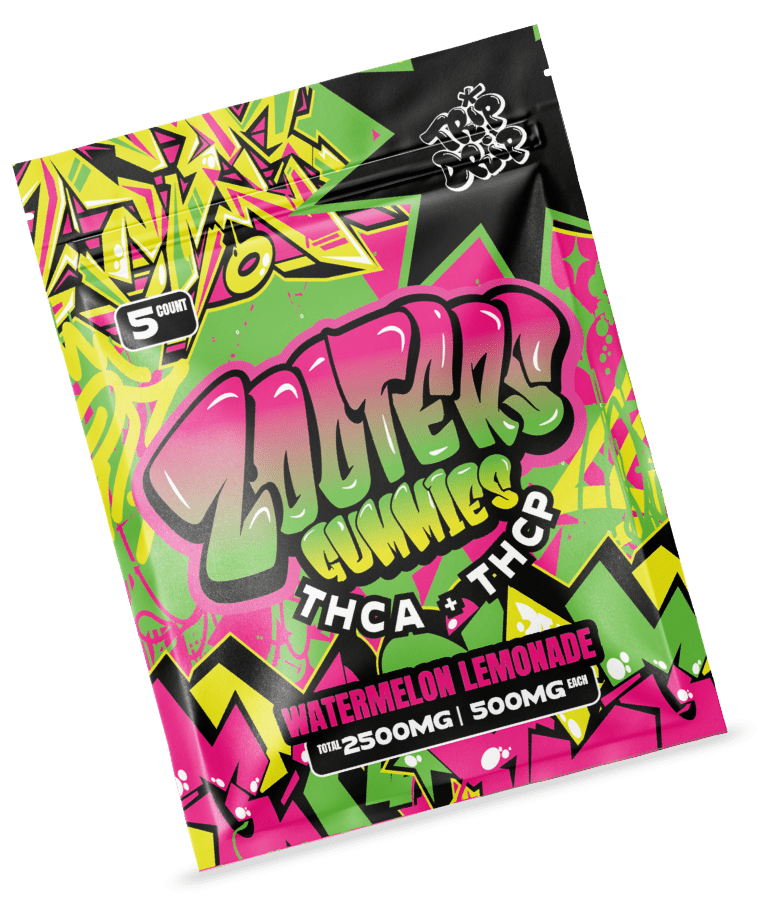 Zooters Gummies THCA+THCP 500mg - Watermelon Lemonade - Bandit Distribution