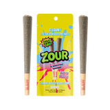 Zour Stash 2ct Diamond Infused THCA Pre Rolls - 10ct Display - Blue Raspberry Lemonade - Bandit Distribution