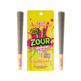 Zour Stash 2ct Diamond Infused THCA Pre Rolls - 10ct Display - Watermelon Blast - Bandit Distribution