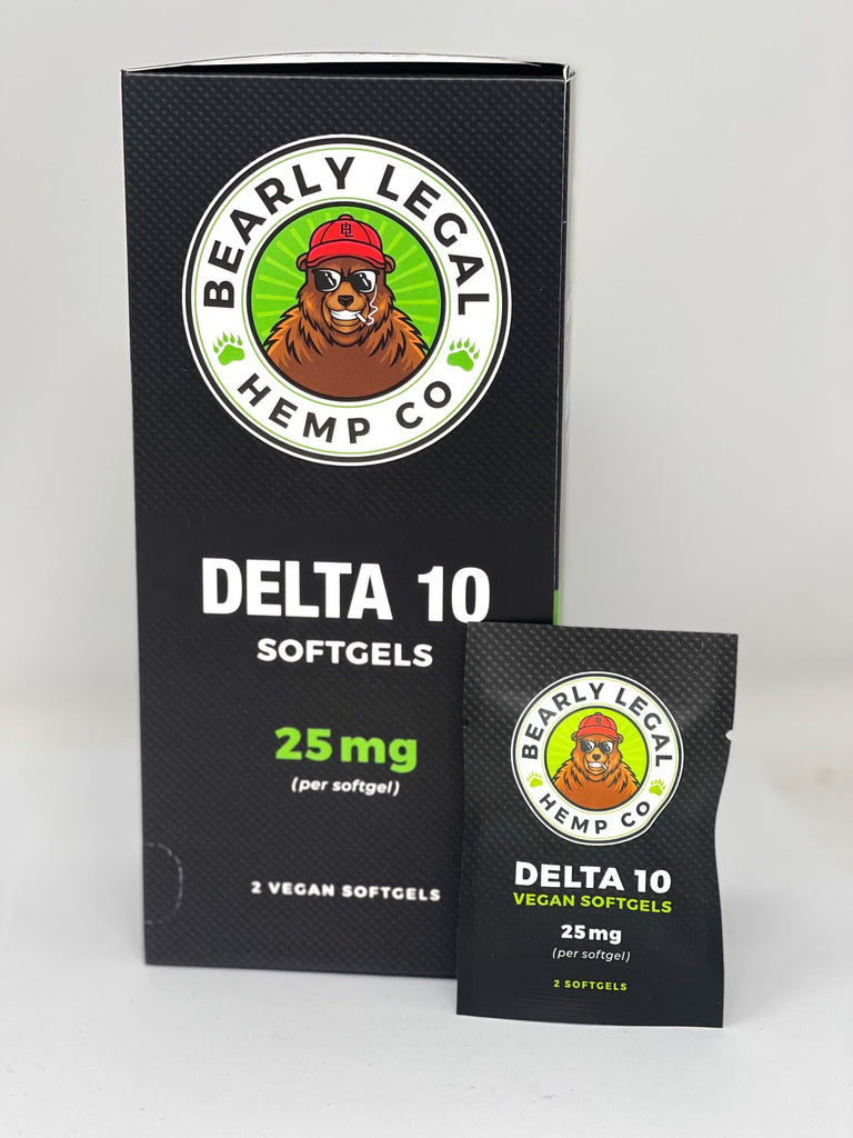 Bearly Legal - Delta 10 Softgels Tower (30 packs of 2)