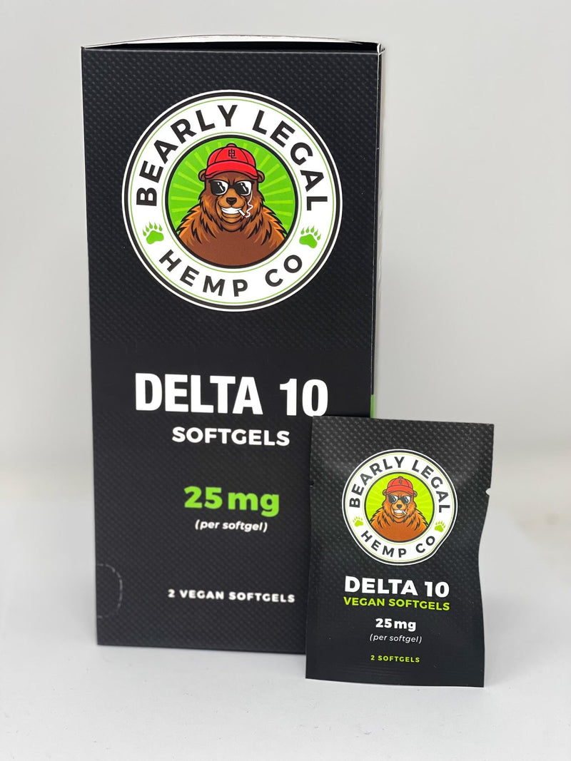 Bearly Legal - Delta 10 Softgels Tower (30 packs of 2)