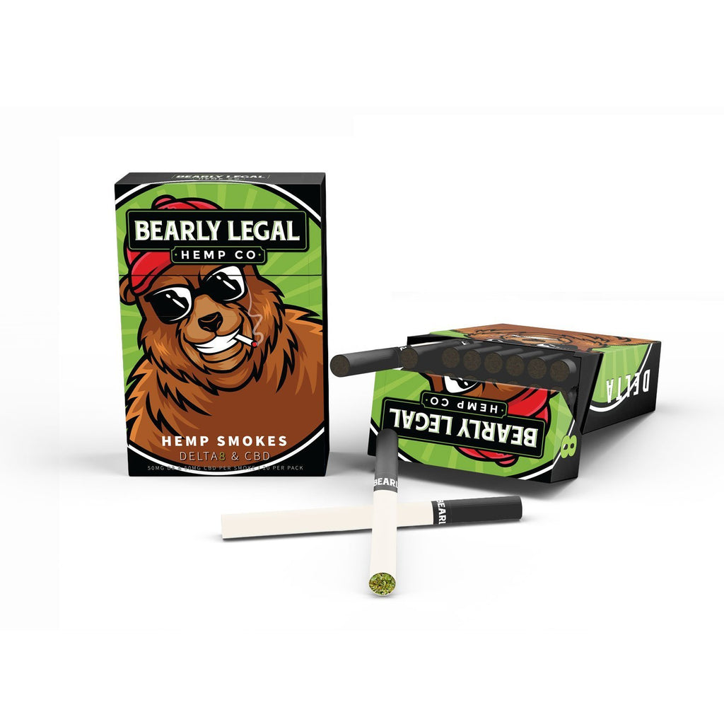 Bearly Legal - Delta-8-THC Hemp Cigarettes - Carton