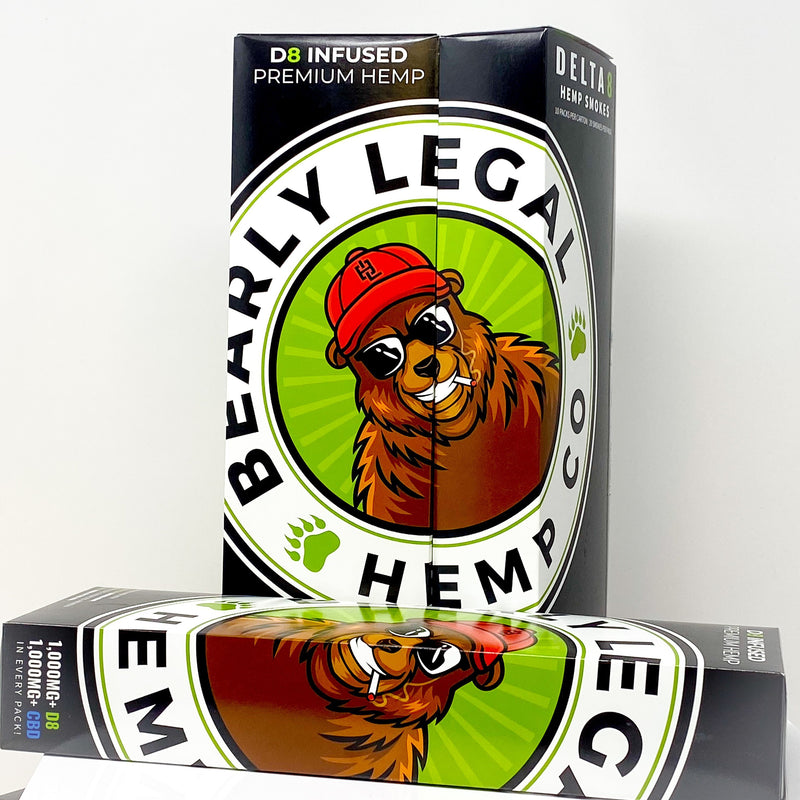 Bearly Legal - Delta-8-THC Hemp Cigarettes - Carton