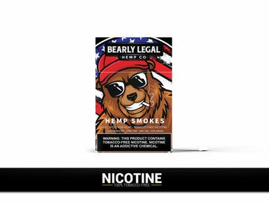 Bearly Legal Tobacco-Free Nicotine Infused Hemp Smokes - 1 Carton