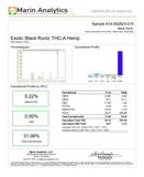 Bulk THCa Indoor Dro Flower - Black Runtz (31.06%) - 1lb - Bandit Distribution