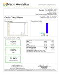 Bulk THCa Indoor Dro Flower - Exotic Cherry Gelato (21.94%) - 1lb - Bandit Distribution