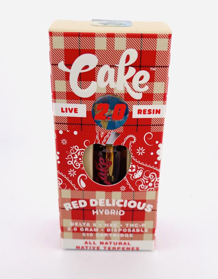 Cake 2g Cold Pack Blend Live Resin Carts - Red Delicious - Bandit Distribution