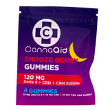 CannaAid Delta 9 + CBD + CBN Gummies - 30 Count POS Box - Snooze Berry