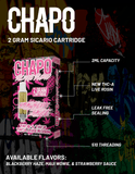 Chapo Sicario Blend 2g Carts - THCa Live Rosin+THCb+THCp - Blackberry Haze - HempWholesaler.com