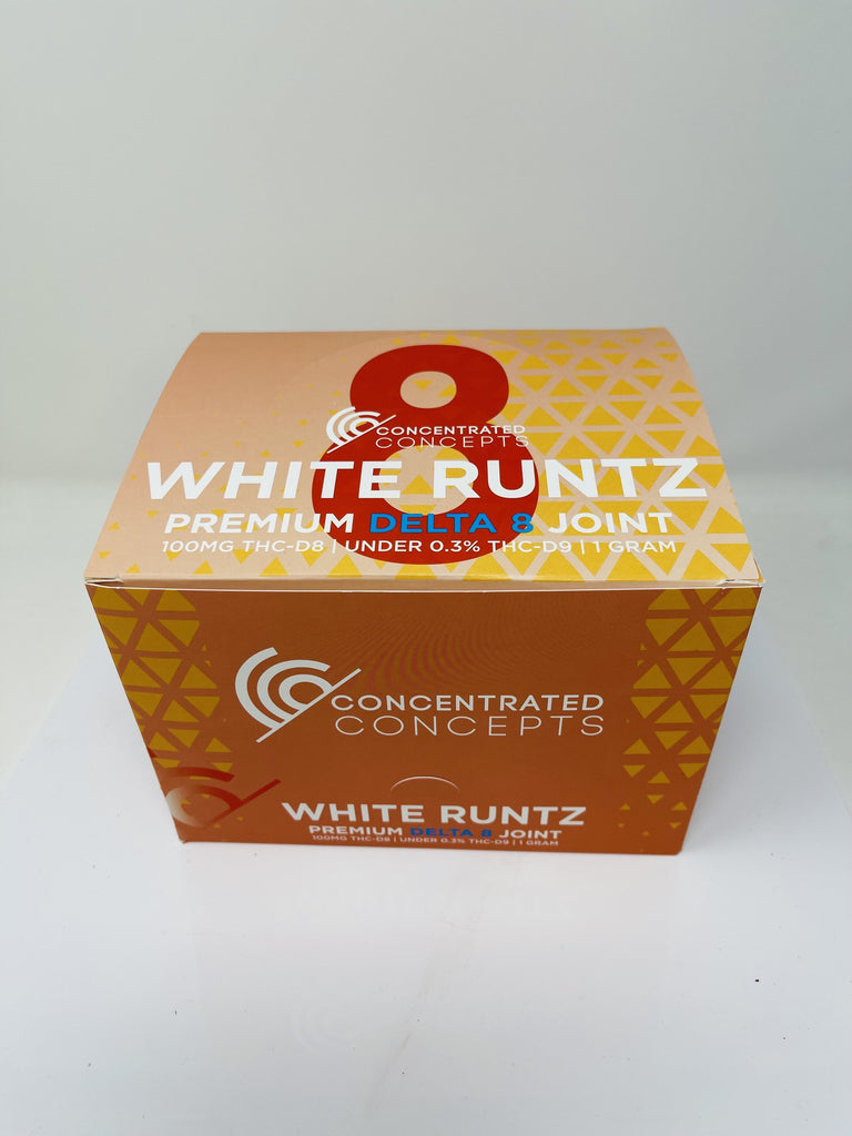 Concentrated Concepts Delta 8 THC Pre-Roll Display - White Runtz