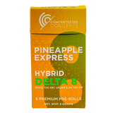 Concentrated Concepts - Pineapple Express D8 Wrapped Pre-Roll (5 Pack)