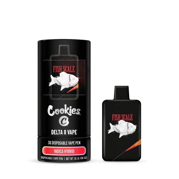 Cookies - Delta 8 Disposable Vape 3 Grams - Fish Scale - Bandit Distribution