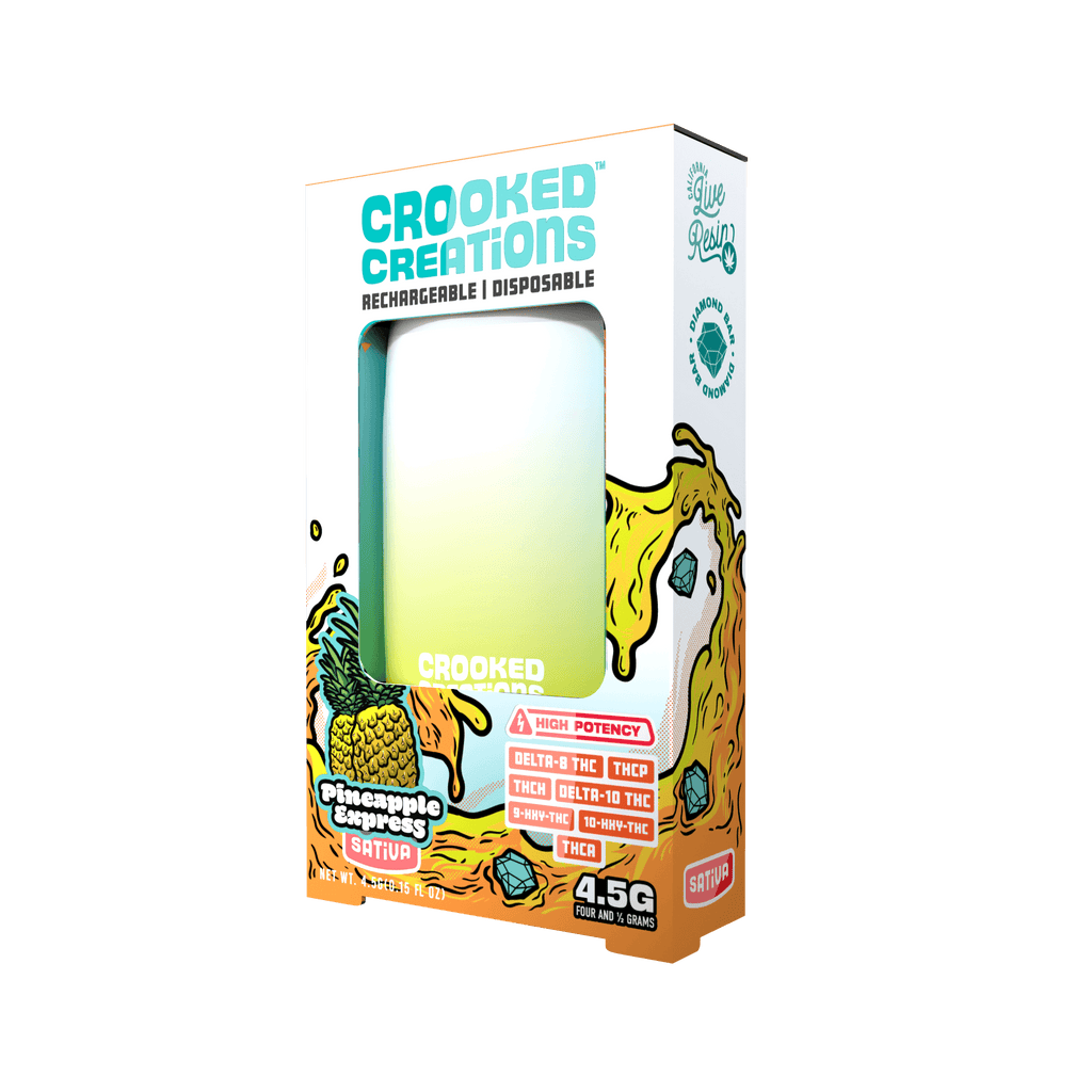 Crooked Creations 4.5g Live Diamond Bar - Pineapple Express - Bandit Distribution