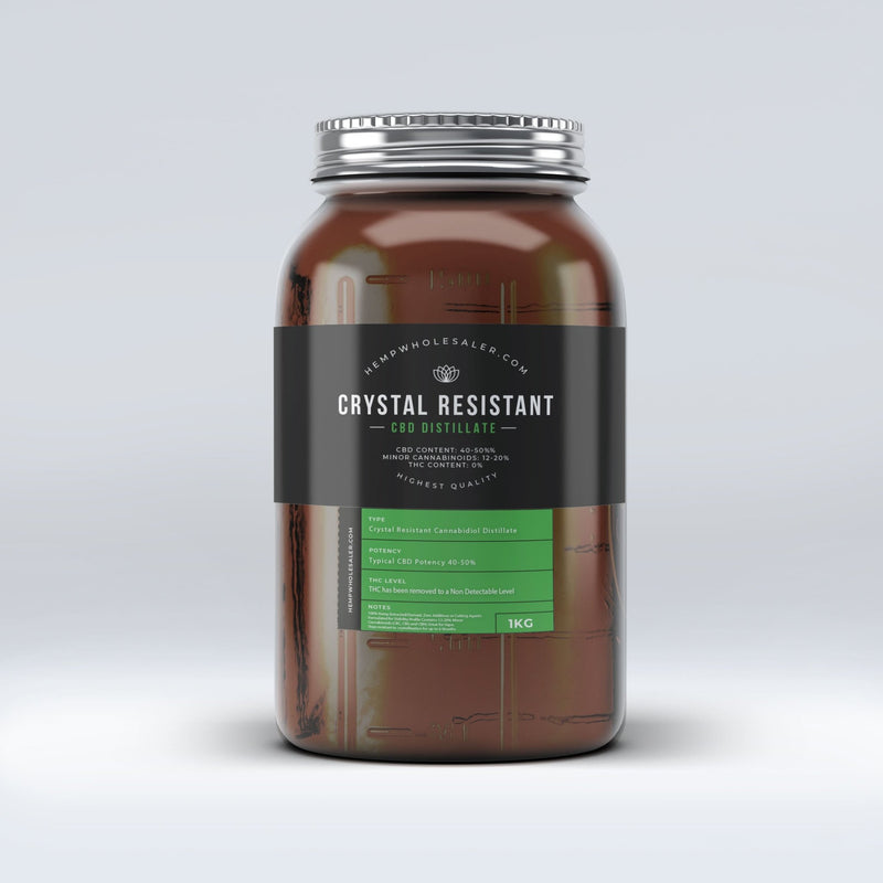 New Pricing - Crystalized Resistant CBD Distillate - 40%-55% - No THC