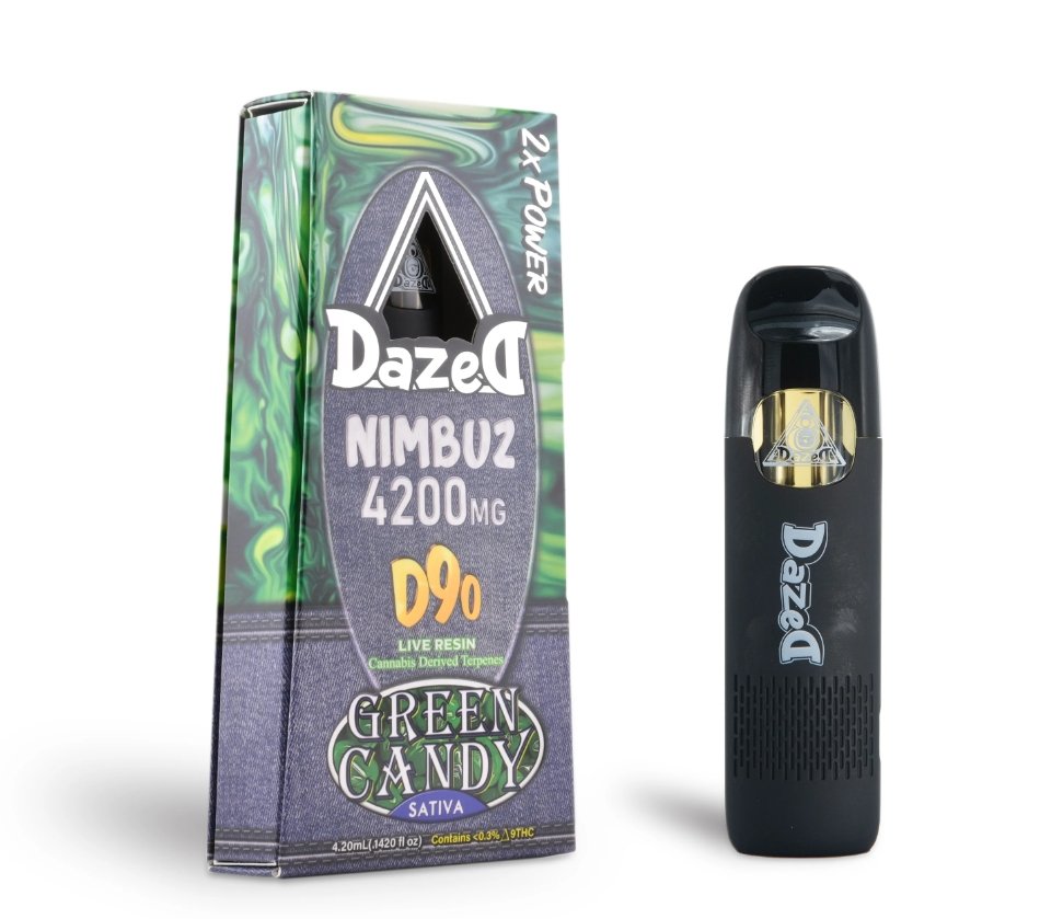 Dazed8 - Nimbuz D9O Disposable (4.2 Grams) - Green Candy - Bandit Distribution