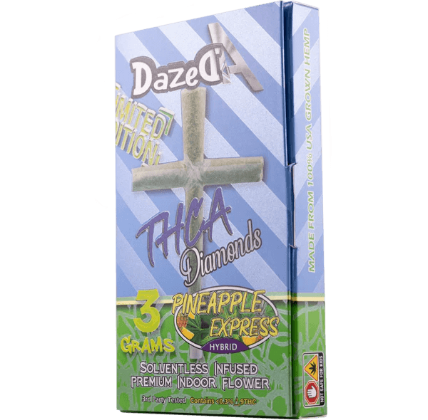 DazedA Pineapple Express THCa Diamonds Cross Joint - 3g - Bandit Distribution