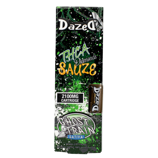 DazedA THCA Diamond Sauze Carts 2g - Ghost Train - Bandit Distribution