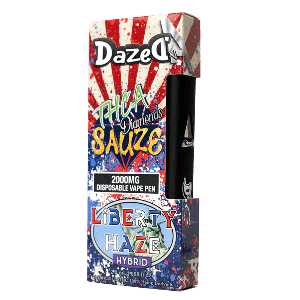 DazedA THCA Diamond Sauze Disposables - Liberty Haze 2g - Bandit Distribution