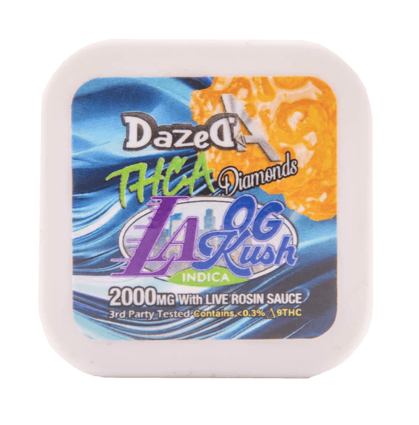 DazedA Thca Diamonds Dabs - LA Og Kush- 2000mg Live Rosin - Bandit Distribution