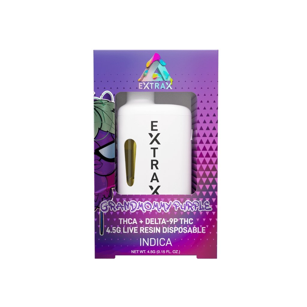 Delta Extrax - Adios Blend Preheat Disposable - 4.5G - Grandmommy Purple - Bandit Distribution