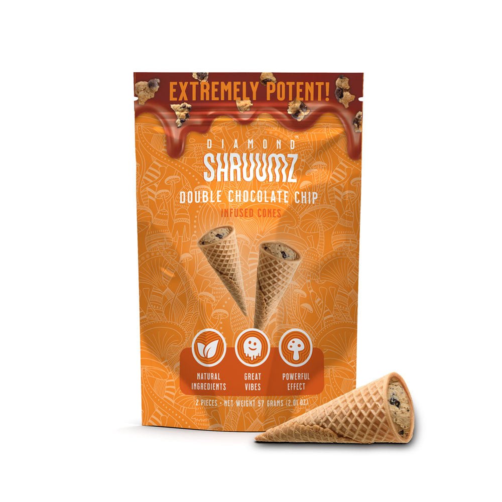 Diamond Shruumz Infused Cones - Double Chocolate Chip- 2pc - Bandit Distribution