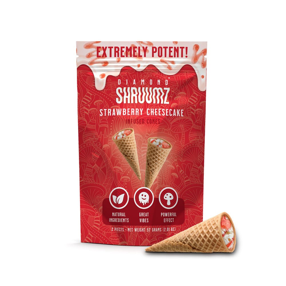 Diamond Shruumz Infused Cones - Strawberry Cheesecake - 2pc - Bandit Distribution