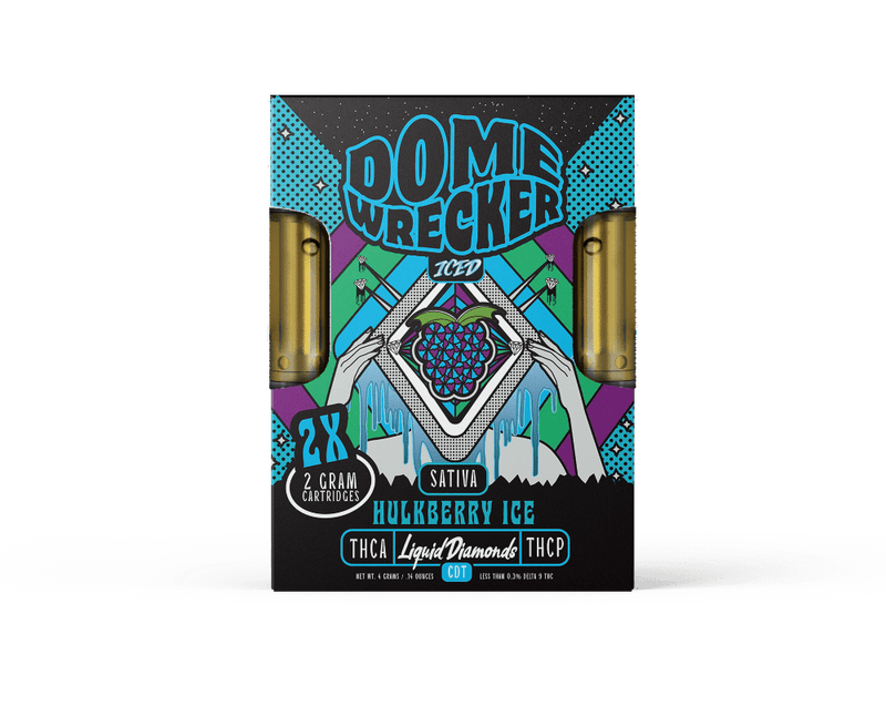 Domewrecker 2X2G Cartridges - Hulkberry Ice (Sativa) - HempWholesaler.com