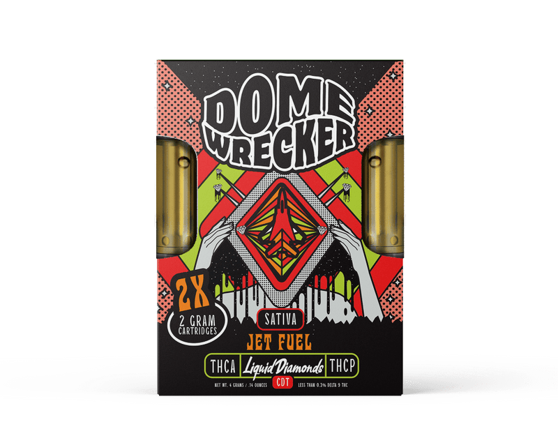 Domewrecker 2X2G Cartridges - Jet Fuel (Sativa) - HempWholesaler.com