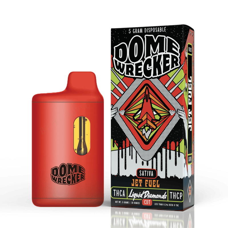 Domewrecker THCa Liquid Diamonds Disposable - 5G - Jet Fuel (Sativa) - HempWholesaler.com