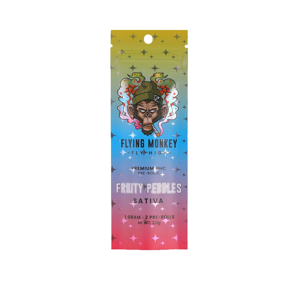 Flying Monkey 1g HHC Infused Pre Rolls (2ct) Fruity Pebbles
