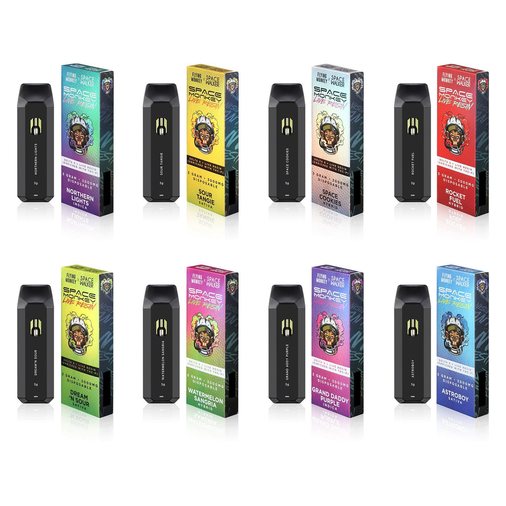 Flying Monkey SpaceMonkey 3g Live Resin Disposables (D8+THCP+Live Resi Bandit Distribution Flying Monkey SpaceMonkey 3g Live Resin Disposables (D8+THCP+Live Resi Bandit Distribution