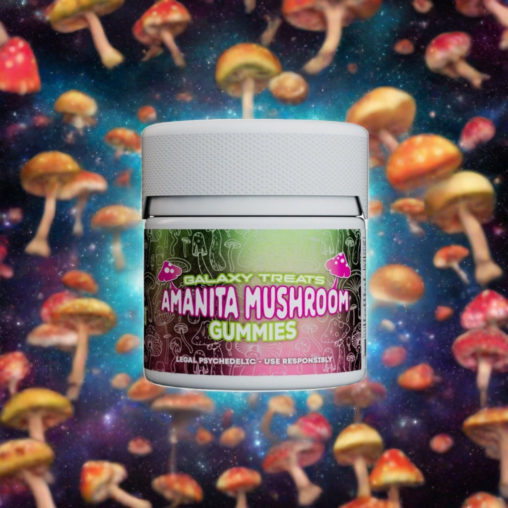 Galaxy Treats - Amanita Mushroom Gummies - Watermelon - 1050mg Jar