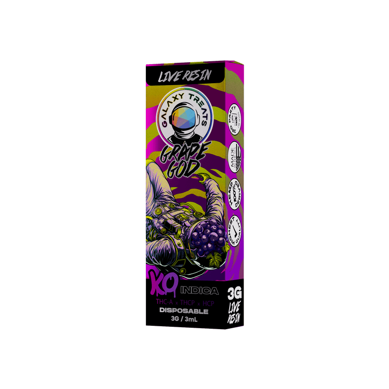 Galaxy Treats THC-A Disposable 3ml - Grape God - Bandit Distribution