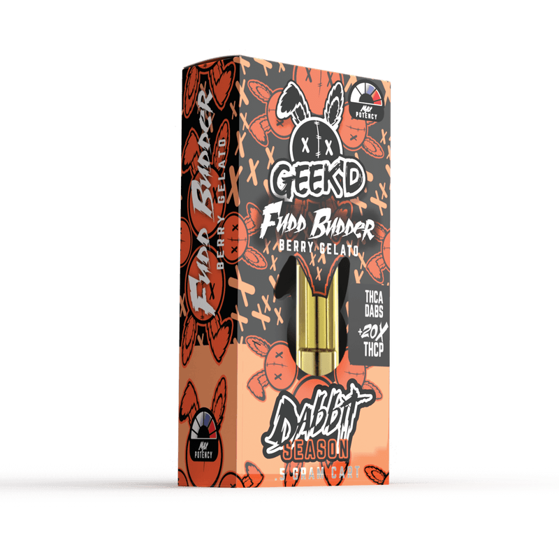 Geek'd Dabbit THCa + 20x THCp 0.5g Carts - Fud Budder Bery Gelato - HempWholesaler.com