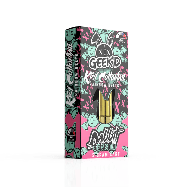 Geek'd Dabbit THCa + 20x THCp 0.5g Carts - Kief Cottontail Rainbow Bel ...