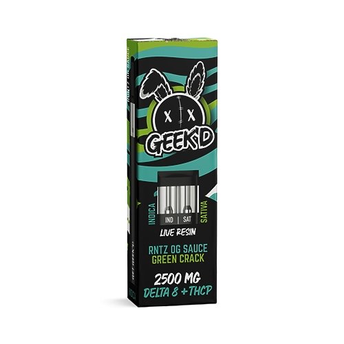 Geek'D Extracts - D8 + THCP Live Resin 2.5 Gram Disposable - RNTZ OG S Bandit Distribution Geek'D Extracts - D8 + THCP Live Resin 2.5 Gram Disposable - RNTZ OG S Bandit Distribution