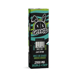 Geek'D Extracts - D8 + THCP Live Resin 2.5 Gram Disposable - RNTZ OG Sauce & Green Crack