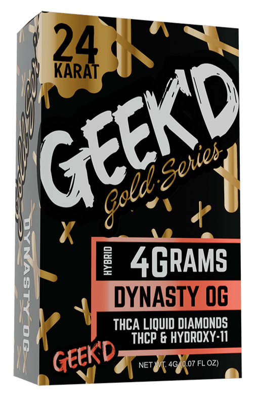 Geek'D Gold Series 4g Disposable - Thca Liquid Diamonds/ThcP/Hydroxy- 11 - Dynasty OG - HempWholesaler.com