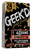 Geek'D Gold Series 4g Disposable - Thca Liquid Diamonds/ThcP/Hydroxy- 11 - Dynasty OG - HempWholesaler.com