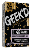 Geek'D Gold Series 4g Disposable - Thca Liquid Diamonds/ThcP/Hydroxy- 11 - Fruity Pebbles OG - HempWholesaler.com