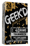Geek'D Gold Series 4g Disposable - Thca Liquid Diamonds/ThcP/Hydroxy- 11 - Trainwreck - HempWholesaler.com